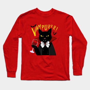 Cat vampurrr Long Sleeve T-Shirt